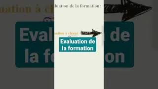 Miniature : #shorts : types d'évaluation de la formation