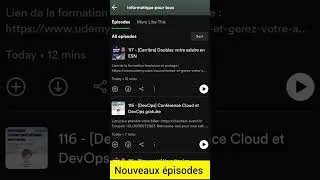 Miniature : Pas le temps de regarder nos vidéos? écoutez nous en PODCAST (lien en commentaire)