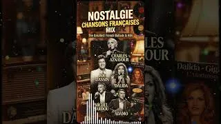 Miniature : Chansons Françaises Mix 🎶 Joe Dassin, Dalida, Charles Aznavour, Michel Sardou, Adamo