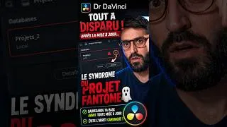 Miniature : DaVinci Resolve a effacé tes projets ? 😱 (Dr DaVinci #1)  #davinciresolve #tutorial
