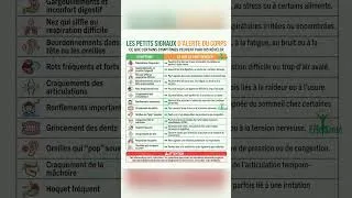 Miniature : Les petits signaux d’alerte du corps