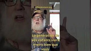 Miniature : La génération de vos enfants vivra moins bien que vous #effondrement #collapsologie #leffondrement