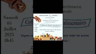 Miniature : Rendez-vous Samedi 5 juillet pour le Sabbat spécial de COLLECTE DE DENRÉES ALIMENTAIRES #advent