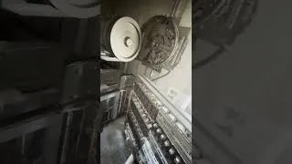 Miniature : Machine room view of a rare Schindler elevator motor.