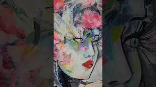 Miniature : L'esprit fleural exprime la fusion entre féminité et nature. Offrant une œuvre moderne, poétique.