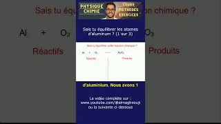 Miniature : Sais tu équilibrer les atomes d'aluminium ? (partie 1 / 3) #shorts