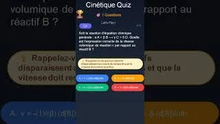 Miniature : Quiz 2: Suivi temporel d'une transformation