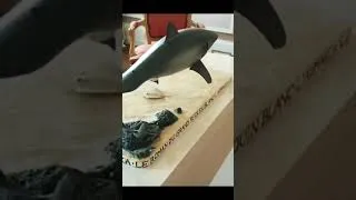 Miniature : Unique Great White shark Deep blue/ Haole Girl free diving without fixation point ! by Elran Valceka
