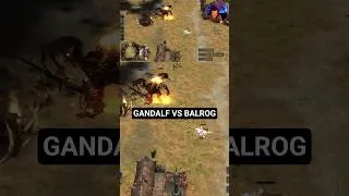 Miniature : Duel entre Gandalf et le Balrog dans BFME avec un giga coup d’épée 🧙‍♂️⚔️🔥#lotr #balrog #gandalf