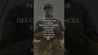Miniature : "Les Hommes ont besoin de Chefs..." - Charles de Gaulle #histoire #citations #philosophie