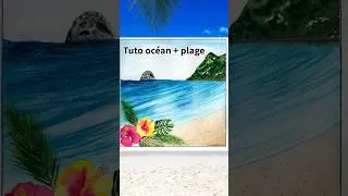 Miniature : Tuto Aquarelle Océan et Plage #aquarelle #painting