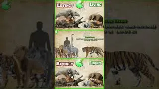 Miniature : Animals Size Comparison    #lion #bigcat #jurassicworld #chicken #animals #tiger #dinosaur #wildlife