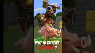 Miniature : Arrive tu a trouvé HOG RIDERRR ? #minecraft #minecraftvideos #humour #clashroyale #memes