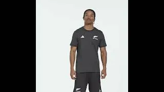 Miniature : T shirt de rugby coton All Blacks Noir IK7127