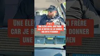 Miniature : Elle a sortie la carte du grand frère 👊🏻 #autoecole #pourtoi #shorts #permisdeconduire
