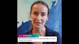 Miniature : [TEASER] Anna Ghiraldini, Responsable de la Fondation de France et du Concours Déclics jeunes