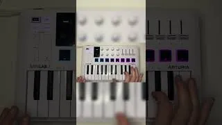 Miniature : Don Toliver - No Pole (INSTRUMENTAL COVER) #minilab3 #arturia #pianotutorial #beatmaking #cover