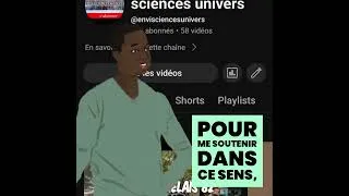 Miniature : PRÉSENTATION DE MA CHAÎNE YOUTUBE ENVIRONNEMENT SCIENCES UNIVERS/ABONNEZ VOUS #environnement