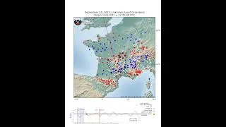 Miniature : Ondes sismiques du glissement de terrain du Groenland enregistrées en France en septembre 2023