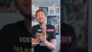 Miniature : ⏱️ Grand oral trop court ou trop long, comment ça se passe? #grandoral #physiquechimie #bac2026 #bac