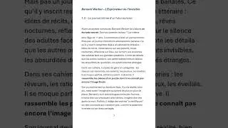 Miniature : Extrait LIVRE Bernard Werber – L’Explorateur de l’Invisible