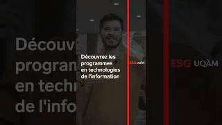 Miniature : Les programmes en TI avec le diplômé François Baillargeon