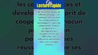 Miniature : 🤝 #LectureRapide : Le travail en équipe 2 #lecture #TravailEnÉquipe #Équipe #connaissances #teamwork