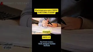 Miniature : PARTIE02: 05 PRINCIPES POUR AVOIR L'ESPRIT D'UN ÉTERNEL ÉTUDIANT