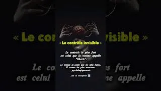 Miniature : Le pouvoir invisible #psychologie #darkpsychology #psychologiesombre