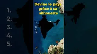 Miniature : 🌍 Devine le pays grâce à sa silhouette ! (Partie 2) #shorts  #quiz