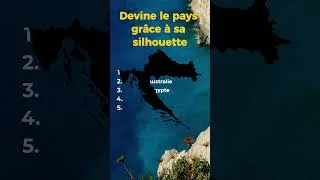 Miniature : 🌍 Devine le pays grâce à sa silhouette ! (Niveau Facile ➜ Difficile) ⭐⭐⭐⭐⭐  #quiz #shorts