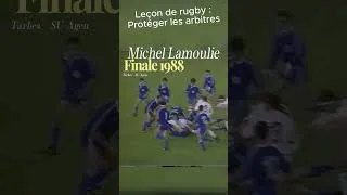 Miniature : Leçon de rugby : protéger les arbitres 😉🤦‍♂️Finale 1988, Stado Tarbais - SU Agen  #rugby #sports