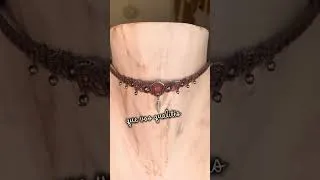 Miniature : Collier ras de cou micromacramé personnalisable - Collier de Personnalité ✨ estrelya-creation.com 👈
