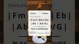 Miniature : Pop Rock Ballad Guitar Backing Track |  F Minor (70 bpm)