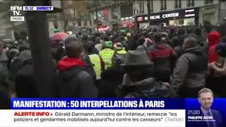 Miniature : FAKE NEWS de BFM TV qui affirme en direct que la blessure de l’homme est du maquillage.