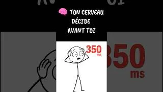 Miniature : Ton cerveau te devance de 350ms 🧠 #psychologie #science #cerveau
