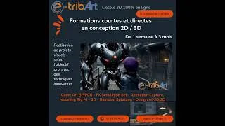 Miniature : e tribArt  Formations courtes - Conception de visuels 2D/3D avec les techniques innovantes