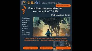 Miniature : e tribArt  Formations courtes - Conception de visuels 2D/3D avec les techniques innovantes