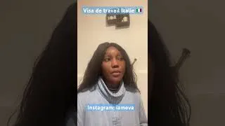 Miniature : Visa de travail Italie 🇮🇹 #videoviral #visatravail #motivation