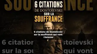 Miniature : 6 citations de Dostoïevski sur la souffrance qui vont t’éclairer