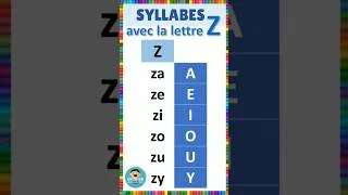 Miniature : Apprendre à lire - Syllabes avec la lettre Z #français #lecture #eme