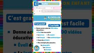 Miniature : Le site - Eveiller mon enfant  #gratuit #facile #français #eme #mathematiques #CP #CE1 #CE2