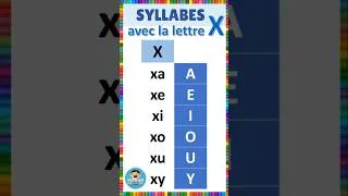 Miniature : Apprendre à lire - Syllabes avec la lettre X #français #lecture #eme