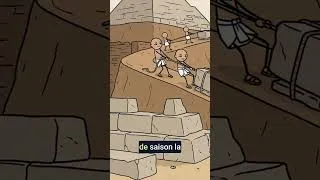 Miniature : Comment les paysans ont réellement construit les grandes pyramides 🧱 #historyfacts #shorts