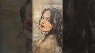 Miniature : Expérience : peindre un portrait à l'huile avec ma main gauche !