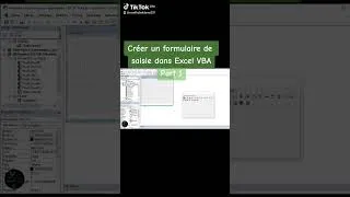 Miniature : VBA - Créer un formulaire de saise  avdc EXCEL.