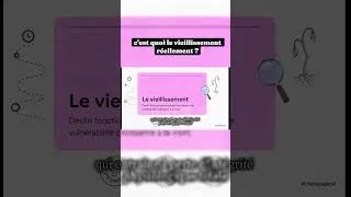 Miniature : C'est quoi le vieillissement ?#science #biologie #vieillissement