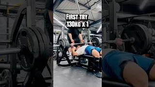 Miniature : PR 130kg 🔥 Bench press (IPF standards) #fitnessmotivation #force #powerlifting #benchpress