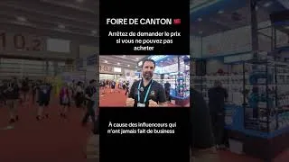 Miniature : FOIRE DE CANTON : Les influenceurs 🤡 nuisent aux entrepreneurs ! #cantonfair
