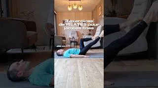 Miniature : 3 exercices de PILATES pour avoir des jambes fines ✨️ #pilates #motivation